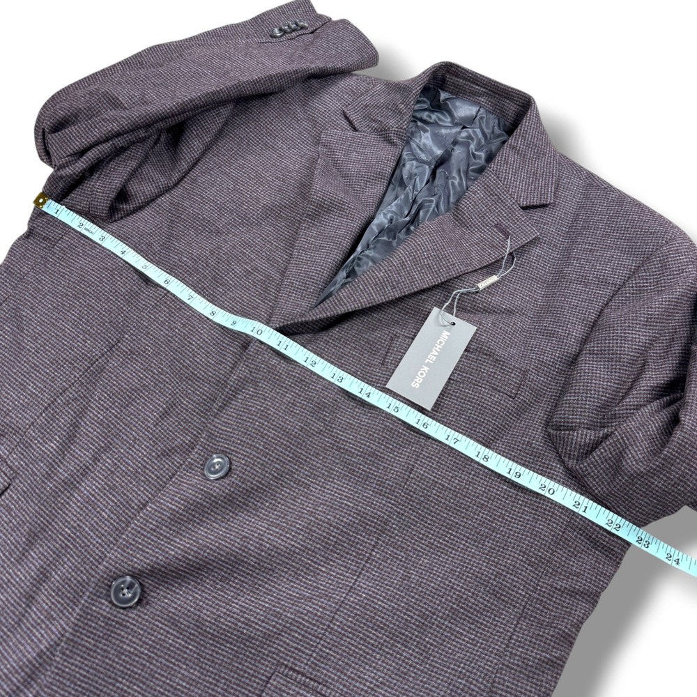 NWT Michael Kors Kelson Blazer Mens 44S Purple Blue Classic Fit Stretch $295 - Picture 11 of 14